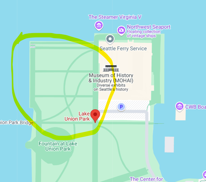 Map of Lake Union Park