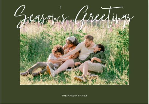 Christmas card ideas - Season's Greetings